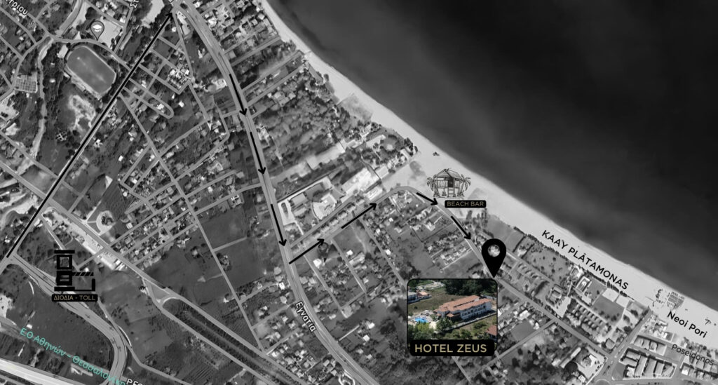 map zeus hotel